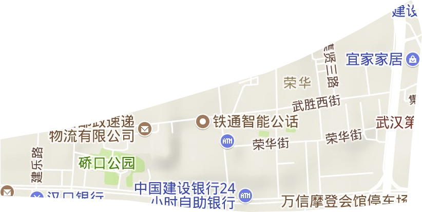 荣华街道地形地图