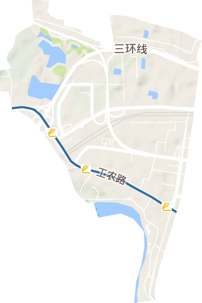 易家街道地形地图
