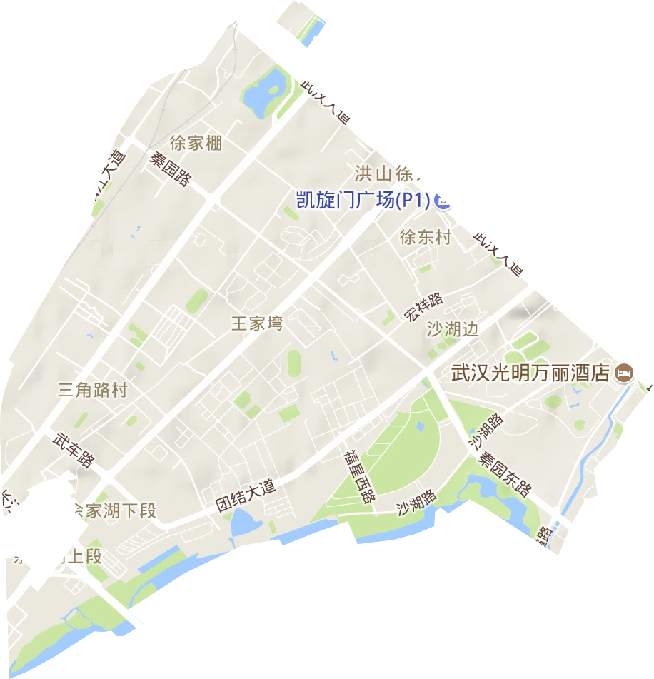 徐家棚街办事处地形地图