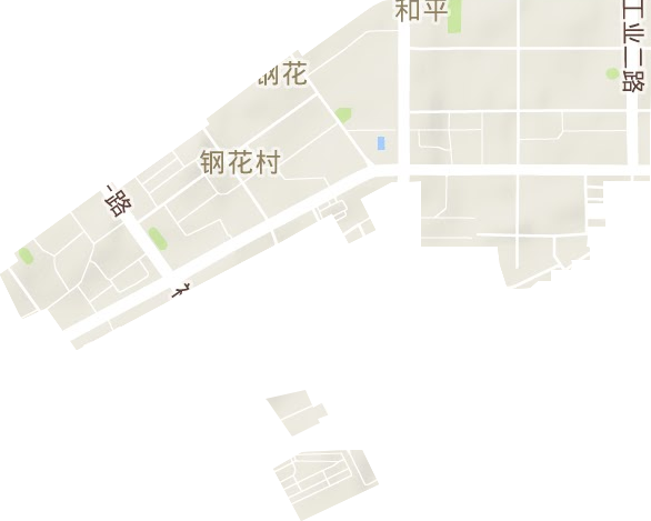 钢花村街道地形地图
