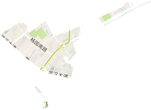 梨园街道地形地图