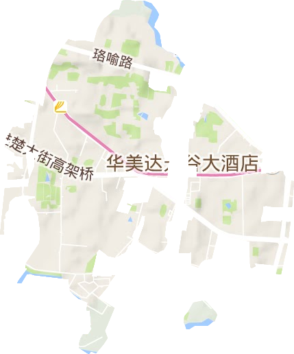 卓刀泉街道地形地图