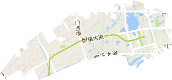 和平街道地形地图