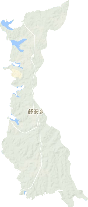 舒安街道地形地图