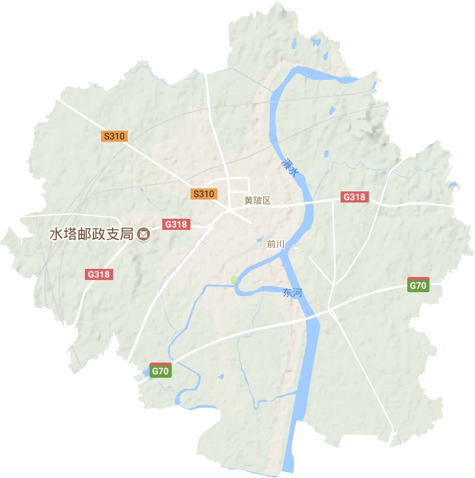 前川街道地形地图