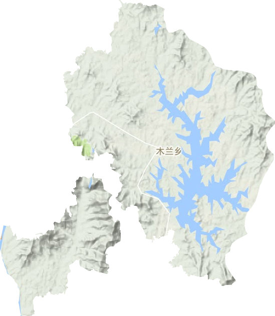 木兰乡地形地图