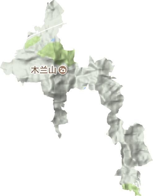 木兰山风景区地形地图