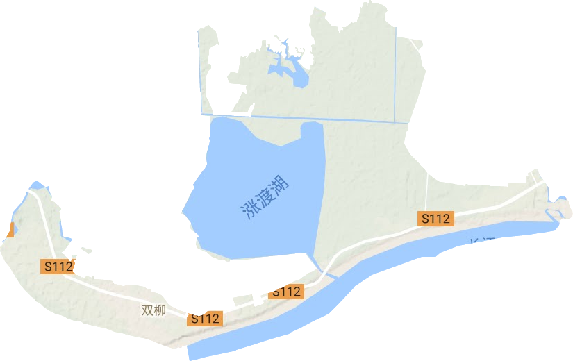 双柳街道地形地图