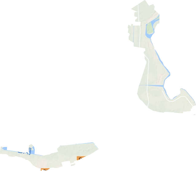 涨渡湖街道地形地图