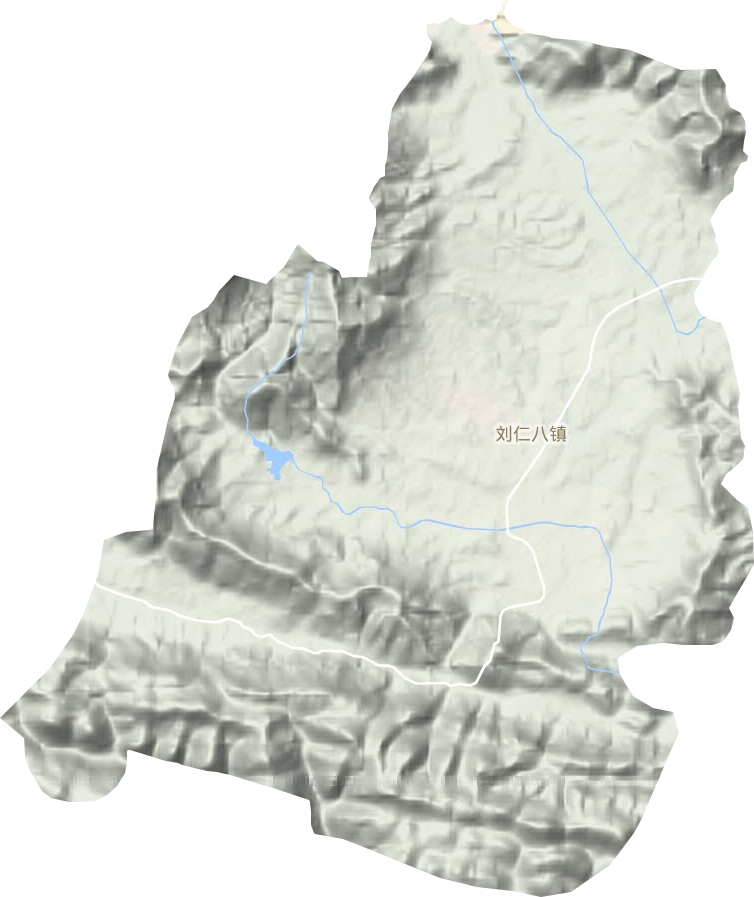 刘仁八镇地形地图