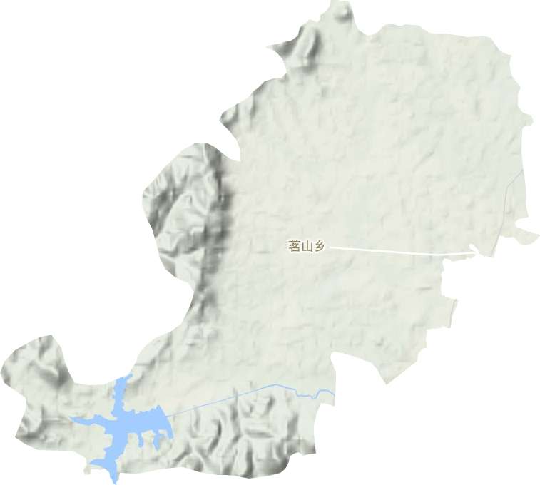 茗山乡地形地图