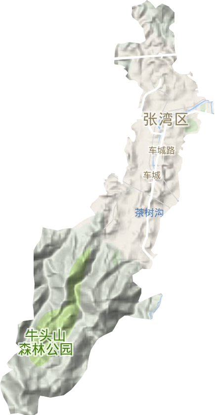 车城路街道地形地图