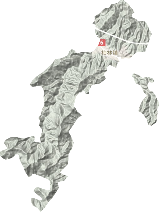 柏林镇地形地图