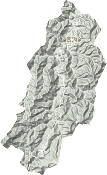 西沟乡地形地图