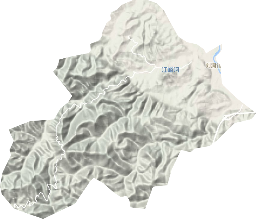 刘洞镇地形地图