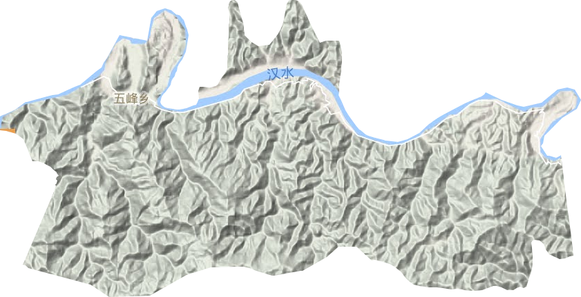 五峰乡地形地图