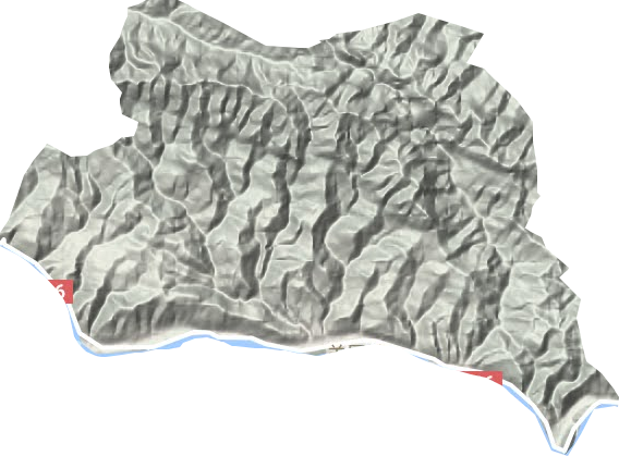 羊尾镇地形地图