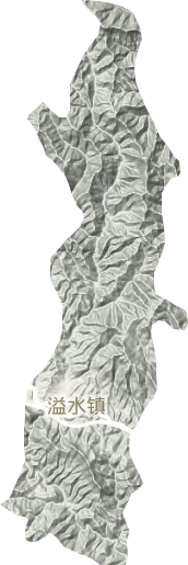 溢水镇地形地图