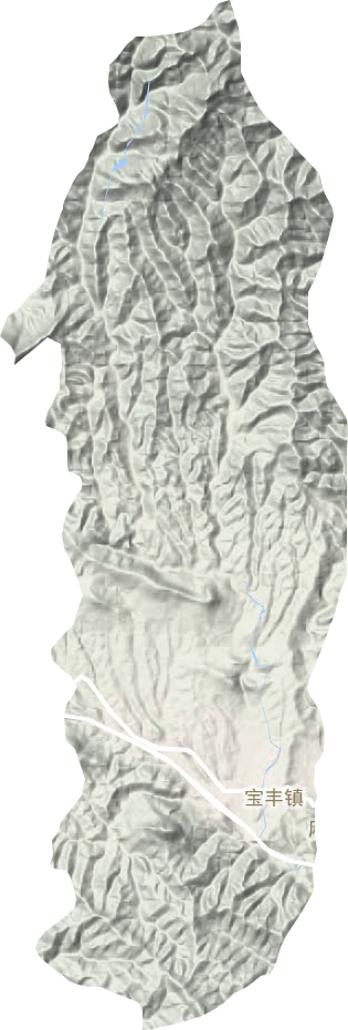 宝丰镇地形地图