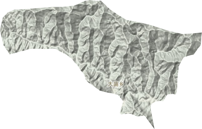 大庙乡地形地图