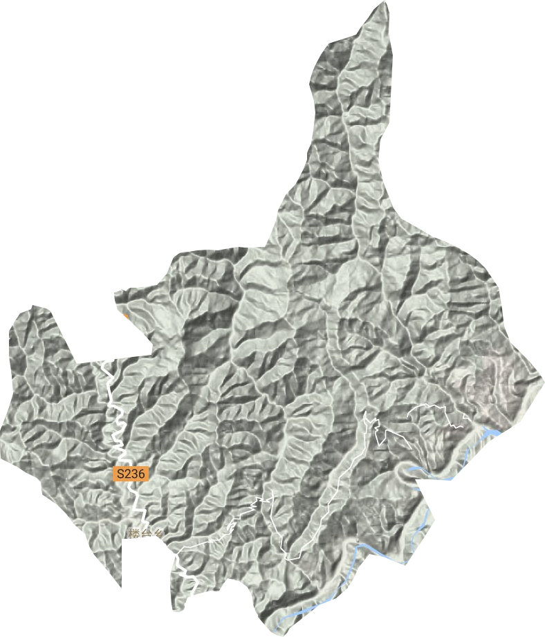 楼台乡地形地图