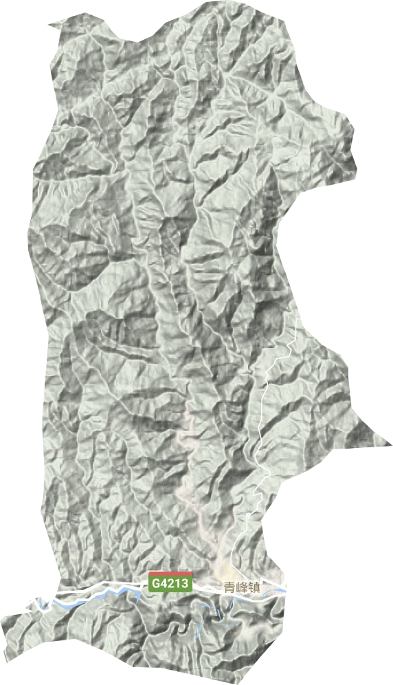 青峰镇地形地图