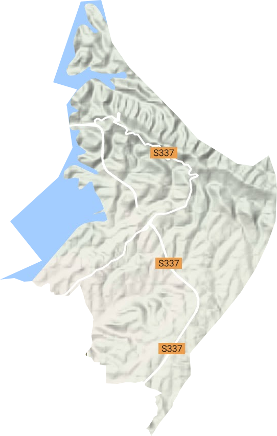 丹赵路街道地形地图