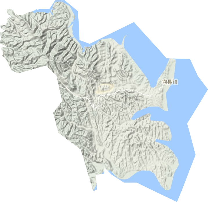 均县镇地形地图