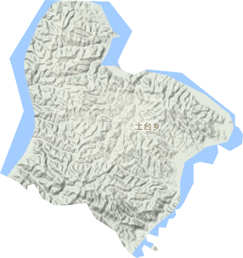 龙山镇地形地图