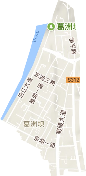 葛洲坝街道地形地图