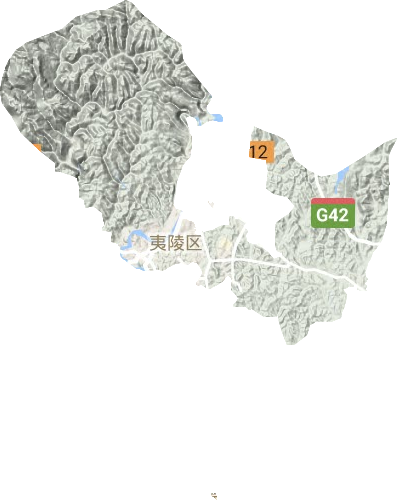 小溪塔街道地形地图