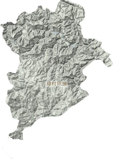 樟村坪镇地形地图