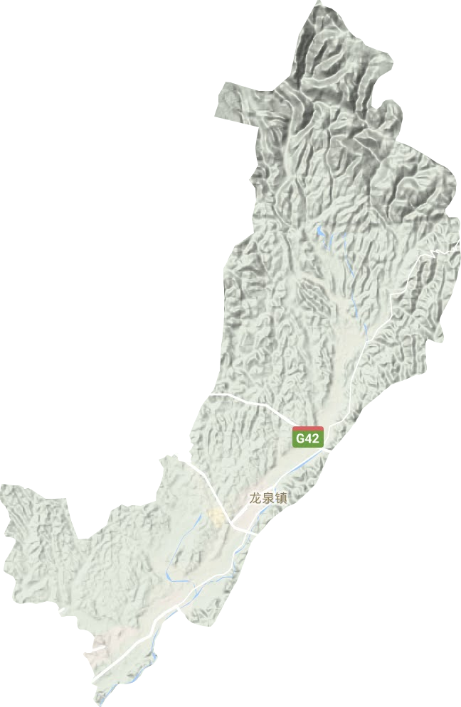 龙泉镇地形地图