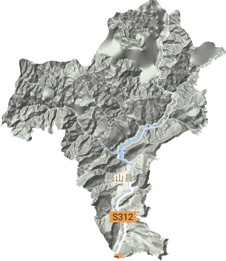 古夫镇地形地图