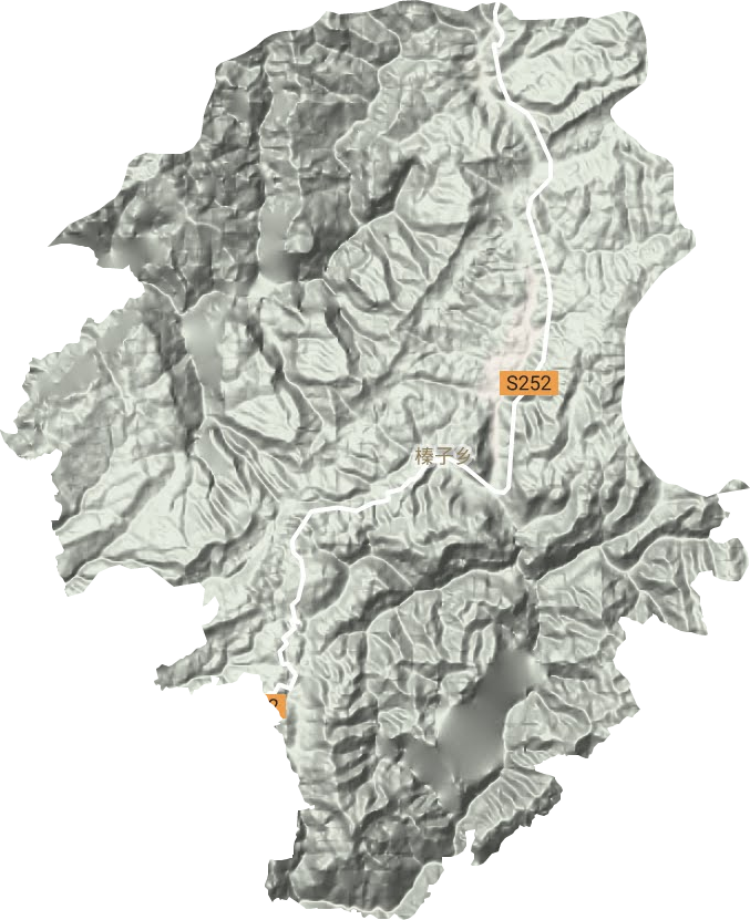 榛子乡地形地图