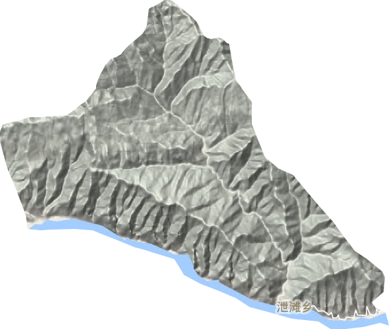 泄滩乡地形地图