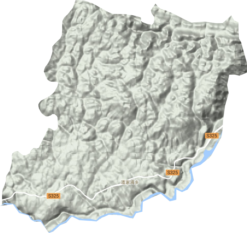 潘家湾土家族乡地形地图