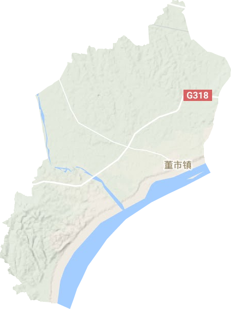 董市镇地形地图