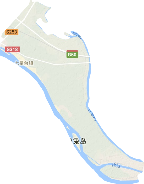 七星台镇地形地图