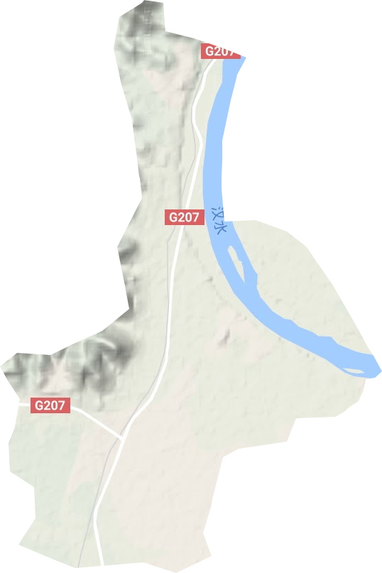 余家湖街道地形地图