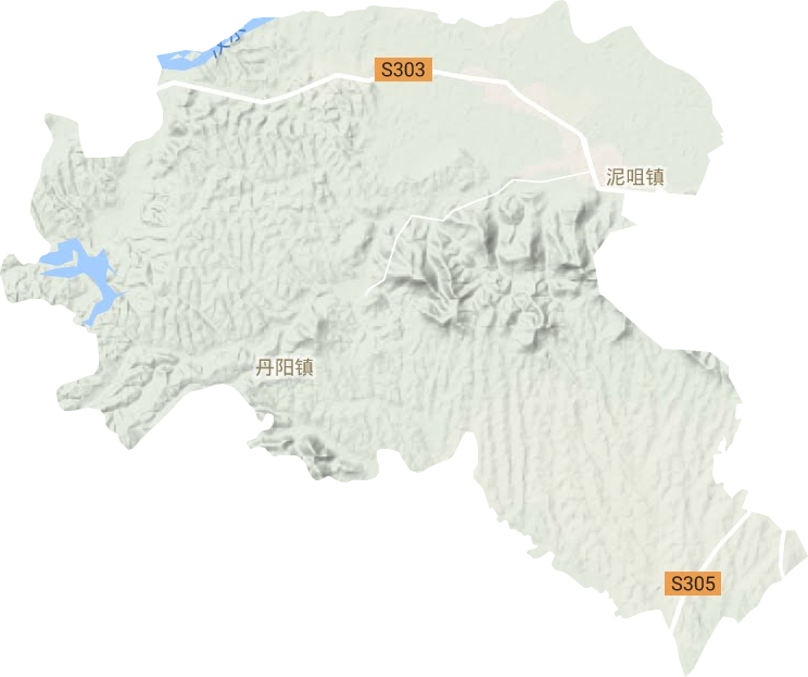 卧龙镇地形地图