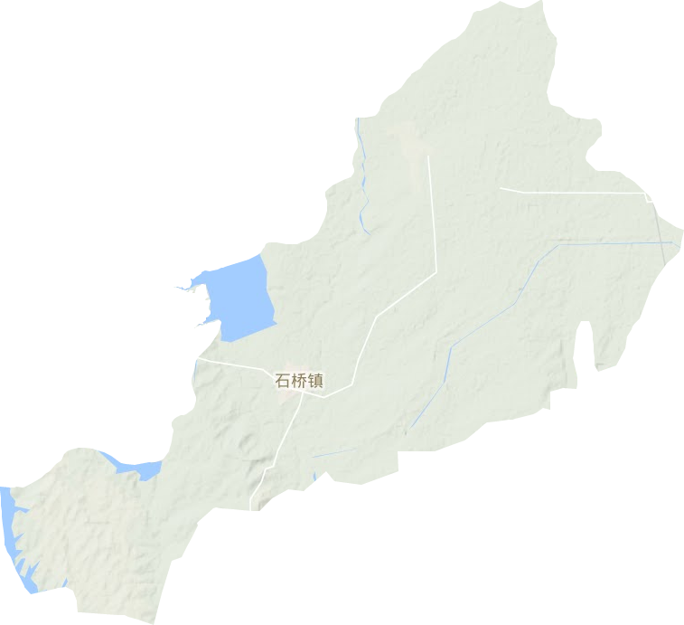 石桥镇地形地图