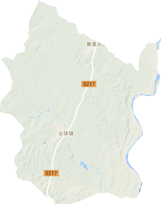 古驿镇地形地图
