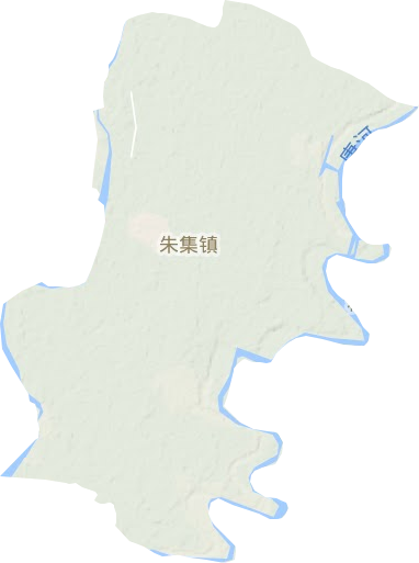 朱集镇地形地图