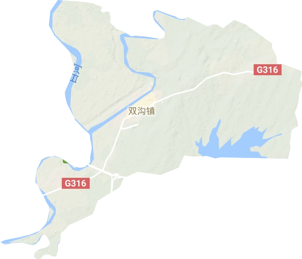 双沟镇地形地图