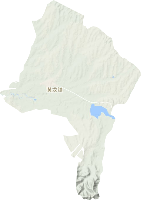 黄龙镇地形地图