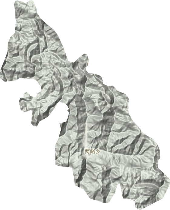 两峪乡地形地图