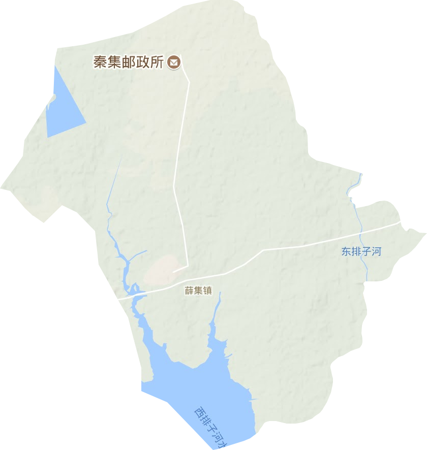 薛集镇地形地图
