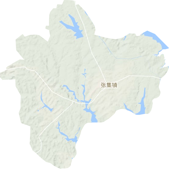 张集镇地形地图