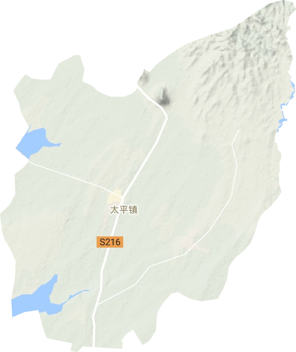 太平镇地形地图